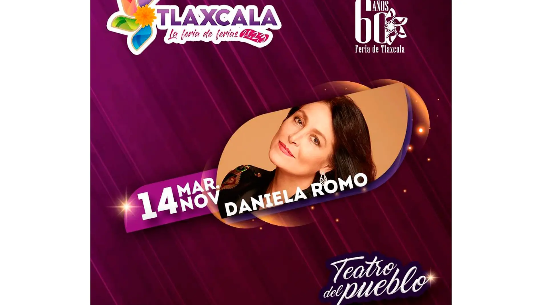 cartel Daniela Romo Feria Tlaxcala 2023